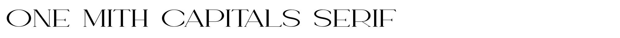 One Mith Capitals Serif image